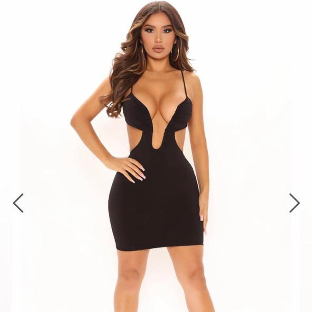Black fashion nova dress